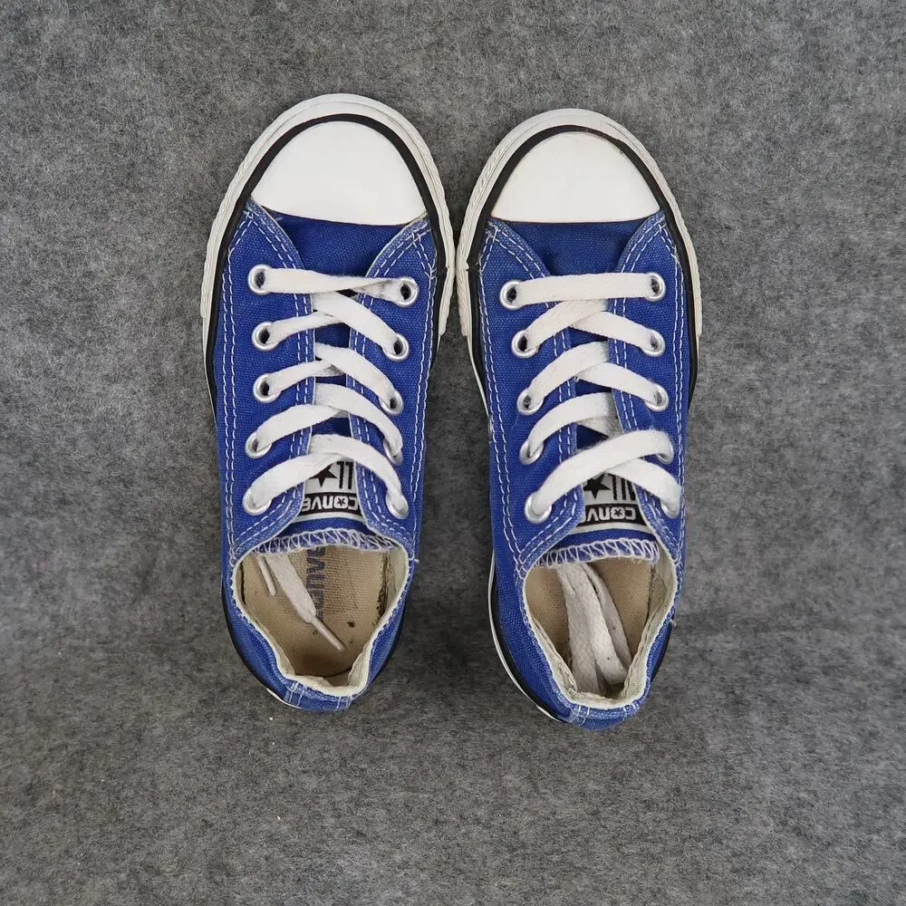Converse Shoes Youth 11 Sneakers All Star Blue Canvas Lace Up Casual Active Kids